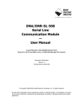 DNA-SL-508 Product Manual - United Electronic Industries