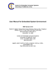 User Manual for Embedded System Environment