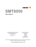 SMT6050-user_manual - Sundance Multiprocessor Technology Ltd.