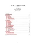 LCIO - Users manual