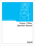 Tranax 1700W User Manual