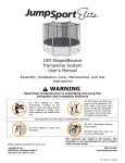 10` Elite StagedBounce Trampoline System User`s Manual