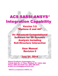 ACS SASSI ACS SASSI-ANSYS* Integration - ghiocel