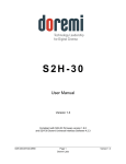 S2H-30 User Manual