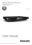 Philips DVP3608 User Guide Manual