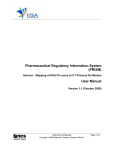 Pharmaceutical Regulatory Information System (PRISM)