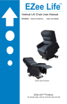 Page 1 Vertical Lift Chair User Manual Models: Earth (CH4012