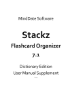 Stackz Flashcard Organizer 7.1