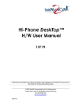 Hi-Phone DeskTop™ H/W User Manual 1.07.98