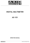 DIGITAL MULTIMETER AX-101