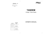 Anton Bauer Tandem 70 user manual Rev J