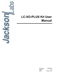 LC-XO-PLUS Kit User Manual - Jackson Labs Technologies, Inc.