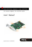 PCIe-miniPCIe Adapter - User Manual - PEAK