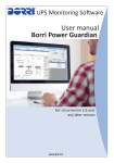 User manual Borri Power Guardian