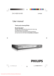 Philips DVP3005 User Guide Manual