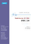 IPBX_230 User`s Manual V1.1