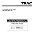 TRAC T10110 User Manual 092110
