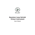 Quantum Leap Goliath Virtual Instrument Manual