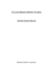 CC-Link Network Monitor Function Sample Screen Manual