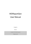 WDReportGen User Manual