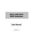SAS to SAS/SATA JBOD Subsystem User Manual