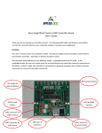 Sony Single/Dual Camera LANC Controller Board User`s Guide