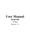 JR168-900 User`s Manual