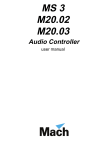 Mach M20.02 Controller user manual