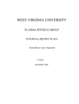 PLP-052 - Plasma Physics at West Virginia University