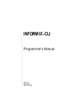 Informix CLI Programmer`s Manual, Version 2.5
