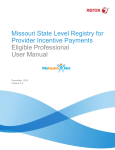 User Manual - State Level Registry for Provider Incentive Payments