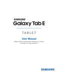 Samsung Galaxy Tab E T377R4 User Manual