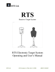 RTS Electronic Target System Operating and User`s Manual