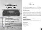 User Manual ODM-300