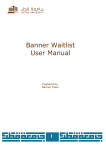 Banner Waitlist User Manual