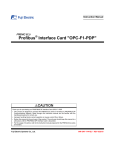 Profibus Interface Card OPC-F1-PDP Instruction Manual INR