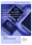 VIP, VIP-8 Versatile ISDN Port PEB 20590 Version 2.1 PEB 20591