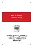 How to remove Jammed Paper MC851(+)/MC860/MC861(+