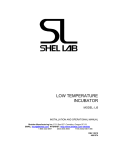 Hot link to Sheldon Incubator User Manual … pdf