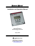 Remote Meter Manual