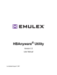 HBAnyware Utility Version 3.2 User Manual