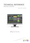 IPAirEdit Remote Installer Technical Reference 6.10