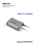 USB-3110 User`s Guide - Measurement Computing