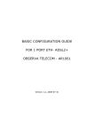 basic configuration guide for 1 port eth- adsl2+ observa