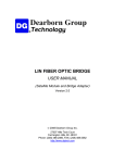 LIN Fiber Optic Bridge User Manual – Version 2.0