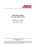 Start Here Guide for the HDL Designer Series
