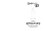 QTFX-F1/F2 Flame Effect User Manual