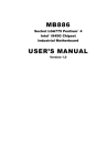 MB886 USER`S MANUAL