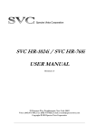SVC HR1024i HR768i User Manual Rev 1.5f