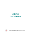 USB5936 User`s Manual
